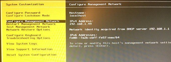 How to Configure VMware ESXi with a Static IP Address image 2