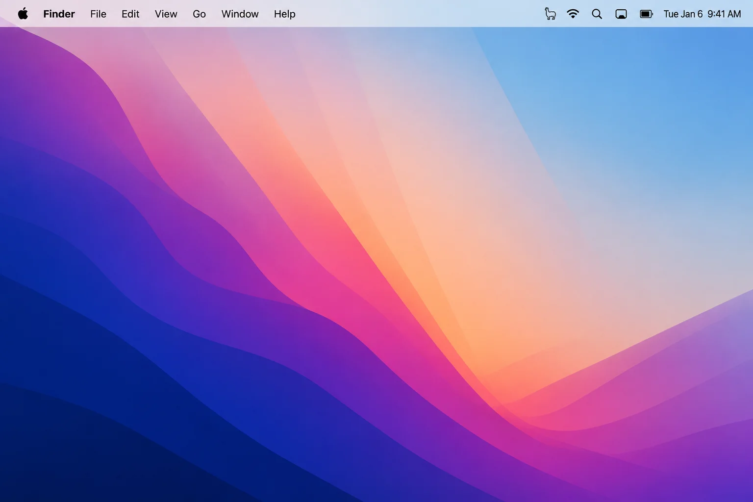 macOS desktop showing Ollama installed and running, with the Ollama menu-bar or application state visible