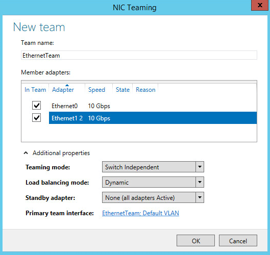 mac address changing for server 2016 team