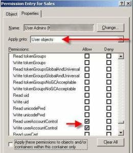 Howto: Delegate the Enable/Disable Accounts Permission in Active Directory