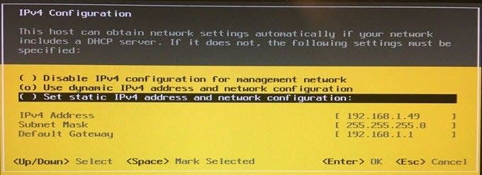 How to Configure VMware ESXi with a Static IP Address image 4